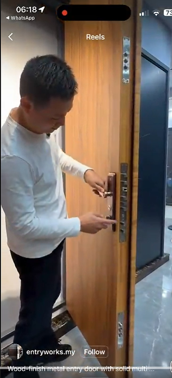 Wanxin Extra Smart Lock (9-point lock body) gallery image