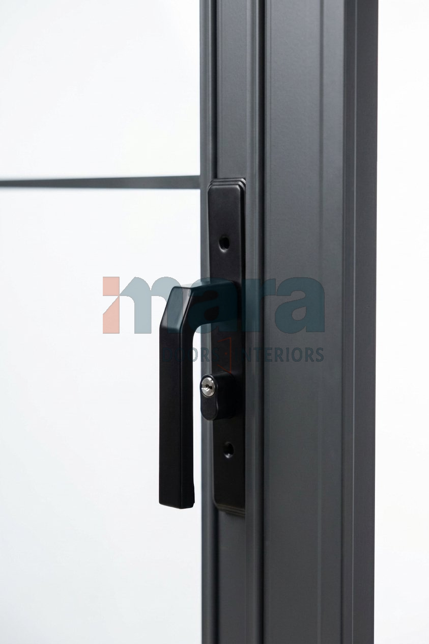 Bathroom Door — Aluminium Frosted 8-Lite gallery image