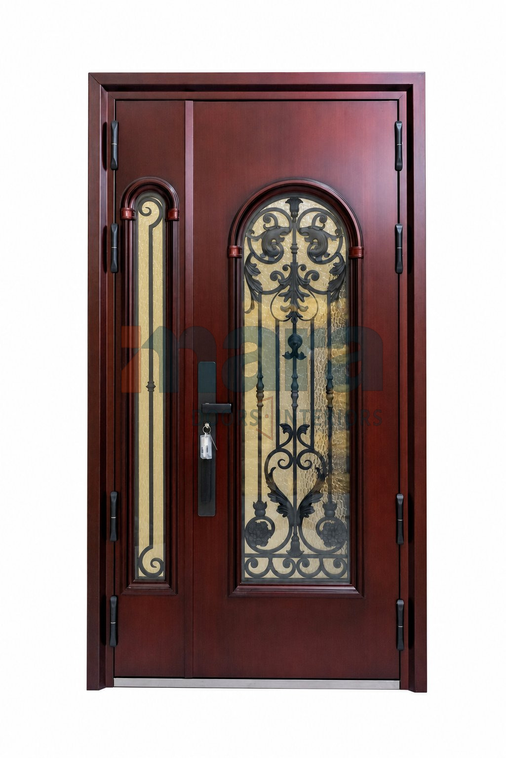 Copper French Double — Mahogany Arched Glass gallery image