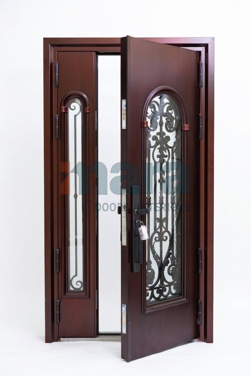 Copper French Double — Mahogany Arched Glass gallery image